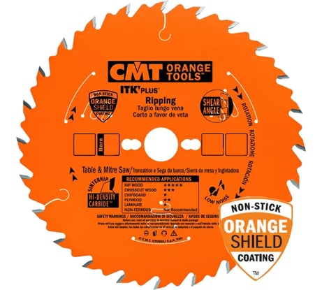 Диск пильный по дереву (210х30/25х1.8х1.2 мм; 10 ATB + 8 SHEAR Z=24) CMT 271.210.24M