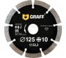 Диск алмазный сегментный по бетону и камню (125x10x2x22.23 мм) GRAFF 19125