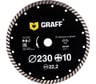 Диск алмазный турбо по бетону и камню (230x10x2.8x22.23 мм) GRAFF 20230