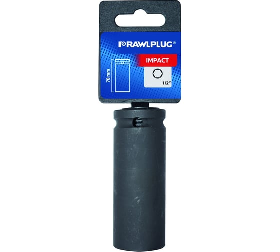 Головка ударная удлиненная 17x78 мм, 1/2"DR RAWLPLUG RT-IS-17-1/2L