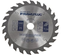 Диск для дисковых пил по дереву 160х20/16 мм, T24 RAWLPLUG RT-CSBW-160T24