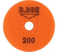 Алмазный гибкий шлифовальный круг STONE-DRY 100 мм, №200 D.BOR D-S-D-100-0200