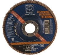 Круг шлифовальный лепестковый (125 мм; Z60) POLIFAN PFC PSF STEELOX PFERD 72200051