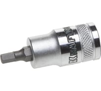 Торцовая бита-головка "INDUSTRIE QUALITAT", сатинированная (HEX, 1/2", H5) Kraftool 27908-05_z01
