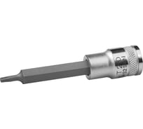 Торцовая бита-головка "INDUSTRIE QUALITAT", сатинированная, удлиненная (TORX, 1/2", Т20) Kraftool 27906-20_z01