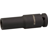 Торцовая головка "INDUSTRIE QUALITAT" ударная, удлиненная, фосфатированная (1/2", FLANK, Cr-Mo, 12 мм) KRAFTOOL 27942-12_z01