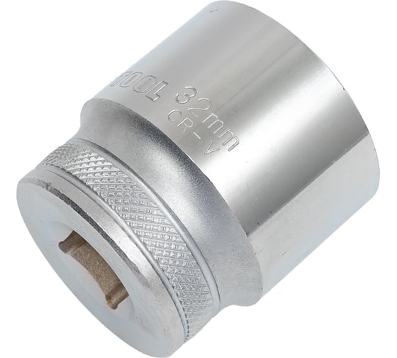 Торцовая головка "INDUSTRIE QUALITAT" хромосатинированная (FLANK, 1/2", 32 мм) Kraftool 27805-32_z01