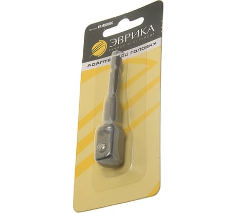 Адаптер под головку Эврика 1/2'' 6-гранный 75мм для шуруповерта ER-99009C 990238