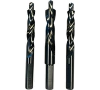 Сверла комплект 3 шт, 10/13/10 мм, правое/левое/правое, хв-к 10 мм с лыской ООО Галифакс 6121003