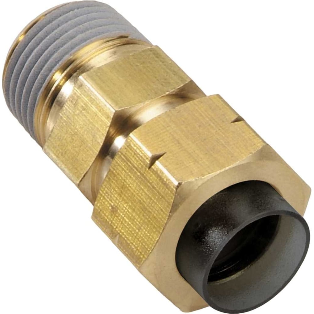 Фитинг механический прямой латунный 3/8M-R1/4 CDC Pneumatics CC 3/8-02 ...