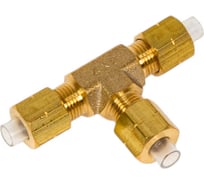 Фитинг механический T-обр. латунный 4мм CUT 4_2 CUT 4/2 CUT 4*2 CDC Pneumatics