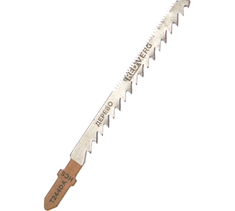 Пилка для лобзика по дереву, ДСП T244DA криволинейный рез, HCS, 2 шт. REDVERG 6623552