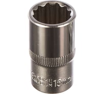 Головка торцевая 12-гранная (15 мм; 40 мм; 1/2") ЭВРИКА ER-91308-12