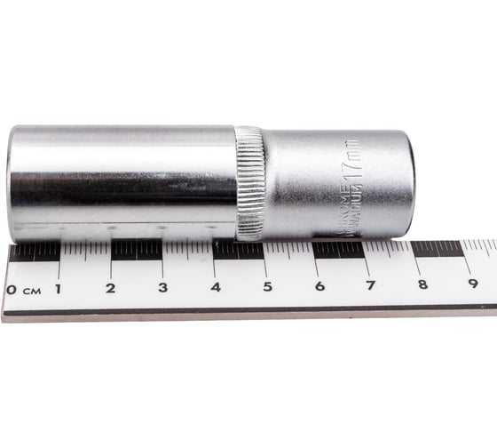 Головка торцевая 12-гранная глубокая (17 мм; 80 мм; 1/2") ЭВРИКА ER-91510-12