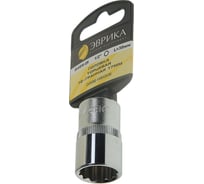 Головка торцевая Эврика 17мм 1/2 12-гранная L=40мм на держателе ER-91310-12H 990330