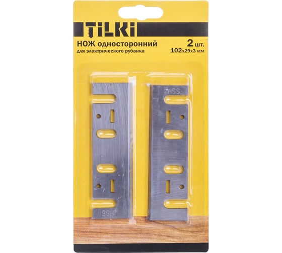 Нож для электрорубанка 82 410 TEM-NER02-102-H2 (односторонние, 102 мм) TILKI 82410