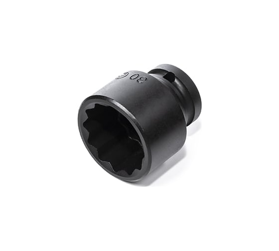 Головка ударная 12 граней 30 мм, 1/2"DR HANS 84402M30 1