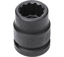 Головка ударная 12 граней 17 мм, 1/2"DR HANS 84402M17