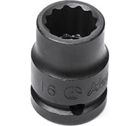 Головка ударная 12 граней 16 мм, 1/2"DR HANS 84402M16