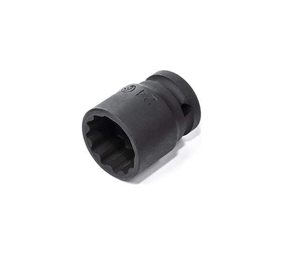 Головка ударная 12 граней 24 мм, 1/2"DR HANS 84402M24