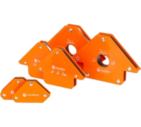 Набор магнитных уголков для сварки Forceberg для 3 углов, усилие до 4, 11, 23 кг, 6 шт 9-4014527