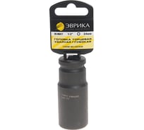 Головка торцевая 6-гранная ударная глубокая (24 мм; 78 мм; 1/2") с держателем ЭВРИКА ER-95817H