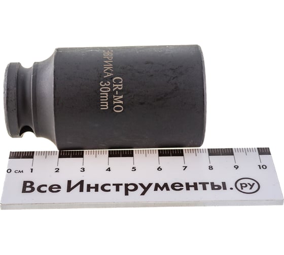 Головка торцевая 6-гранная ударная глубокая (30 мм; 78 мм; 1/2") ЭВРИКА ER-95819