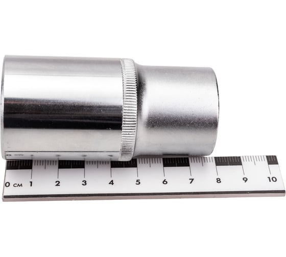 Головка торцевая 12-гранная глубокая (30 мм; 80 мм; 1/2") с держателем ЭВРИКА ER-91522-12H
