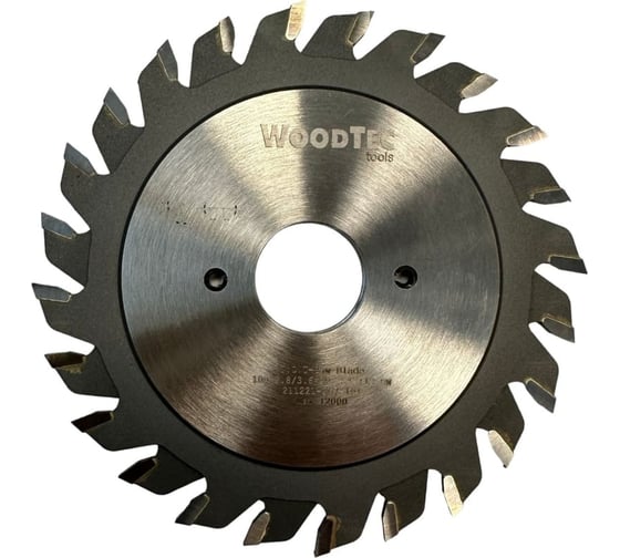 Пила подрезная составная 100x20x2.8-3.6 мм, Z=12+12 Woodtec ИН 325885