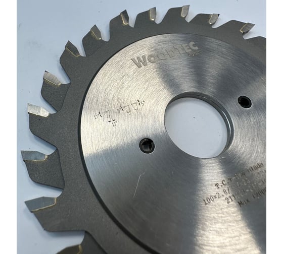 Пила подрезная составная 100x20x2.8-3.6 мм, Z=12+12 Woodtec ИН 325885