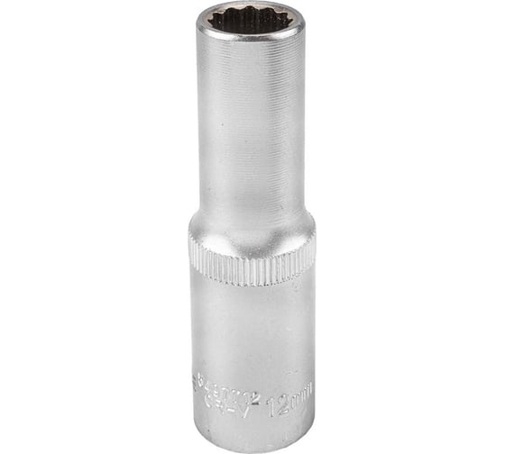 Головка торцевая 12-гранная 12 мм, 1/2", глубокая L=75 мм ROCKFORCE RF-5497712(11587)