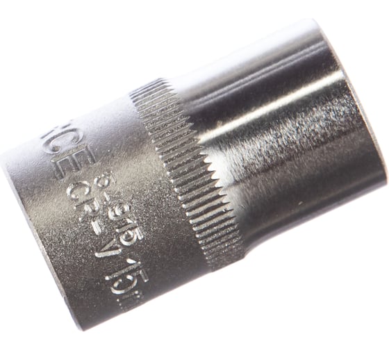 Головка торцевая 12-гранная 15 мм, 1/2", L=40 мм ROCKFORCE RF-54915(11699)
