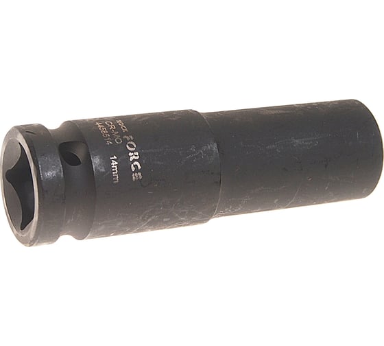 Головка торцевая 6-гранная ударная 14 мм, 1/2", удлиненная L=80 мм ROCKFORCE RF-4458514(1416)