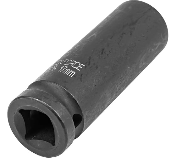 Головка торцевая 6-гранная ударная 17 мм, 1/2", удлиненная L=80 мм ROCKFORCE RF-4458517(1419)