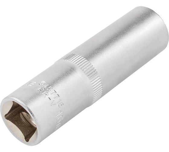 Головка торцевая 6-гранная 16 мм, 1/2", глубокая L=75 мм ROCKFORCE RF-5457716(11565)