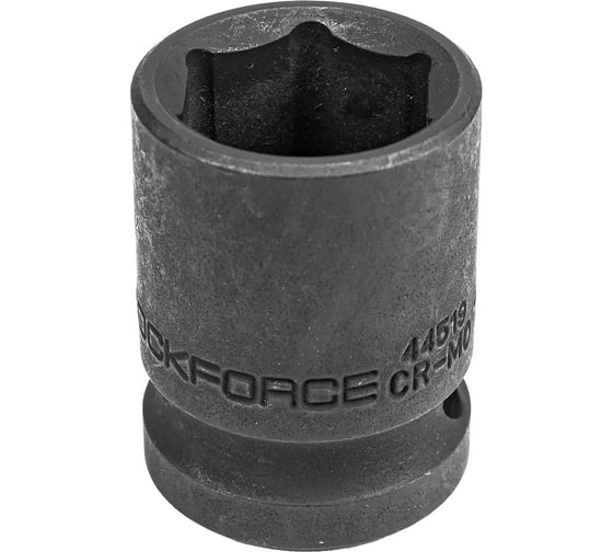 Головка торцевая 6-гранная ударная 19 мм, 1/2", L=40 мм ROCKFORCE RF-44519(265) 1
