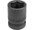 Головка торцевая 6-гранная ударная 19 мм, 1/2", L=40 мм ROCKFORCE RF-44519(265) 1