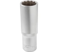 Головка торцевая 12-гранная 19 мм, 1/2", глубокая L=75 мм ROCKFORCE RF-5497719(11594)