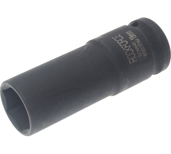 Головка торцевая 6-гранная ударная 19 мм, 1/2", удлиненная L=80 мм ROCKFORCE RF-458519TH44(25933) 1