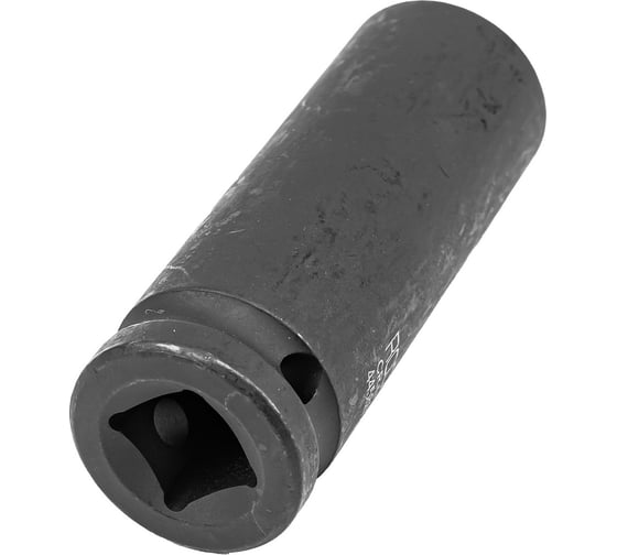 Головка торцевая 6-гранная ударная 19 мм, 1/2", удлиненная L=80 мм ROCKFORCE RF-4458519(424)