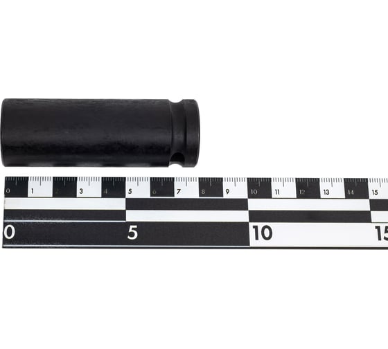 Головка торцевая 6-гранная ударная 19 мм, 1/2", удлиненная L=80 мм ROCKFORCE RF-4458519(424)