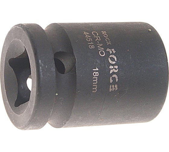 Головка торцевая 6-гранная ударная 18 мм, 1/2", L=40 мм ROCKFORCE RF-44518(3197)
