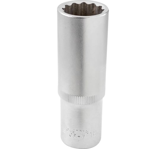 Головка торцевая 12-гранная 18 мм, 1/2", глубокая L=75 мм ROCKFORCE RF-5497718(11593) 1
