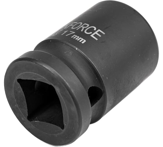 Головка торцевая 6-гранная ударная 17 мм, 1/2", L=40 мм ROCKFORCE RF-44517(8010)
