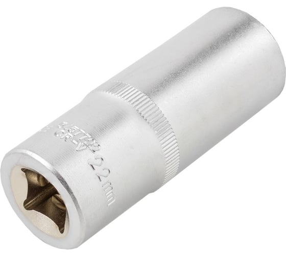 Головка торцевая 6-гранная 22 мм, 1/2", глубокая L=75 мм ROCKFORCE RF-5457722(11570)