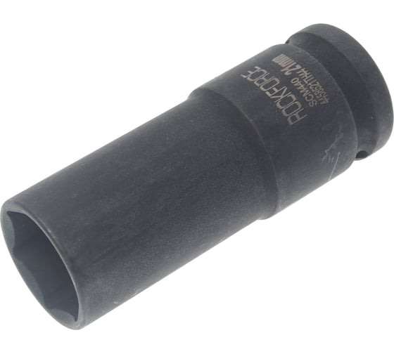 Головка торцевая 6-гранная ударная 21 мм, 1/2", удлиненная L=80 мм ROCKFORCE RF-458521TH44(25934)