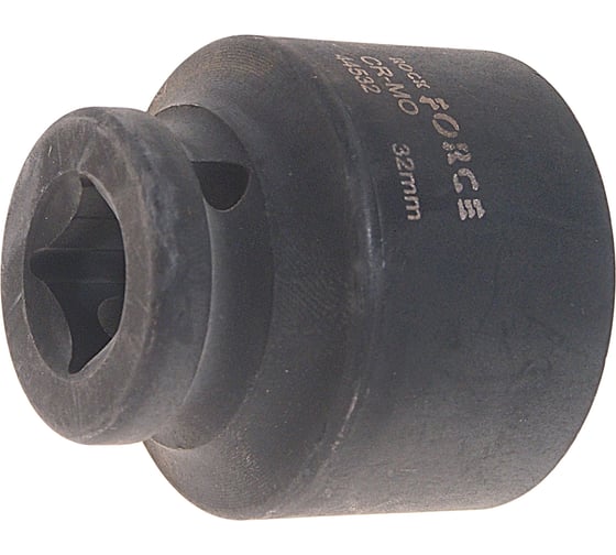 Головка торцевая 6-гранная ударная 32 мм, 1/2", L=45 мм ROCKFORCE RF-44532(803) 1