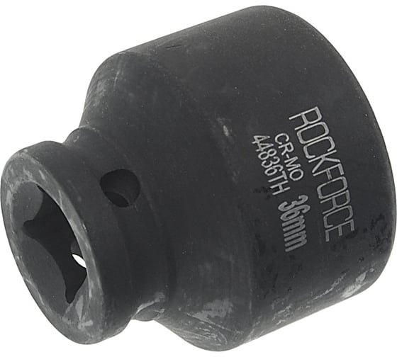 Головка торцевая 12-гранная ударная 36 мм, 1/2", L=45 мм ROCKFORCE RF-44836(219)