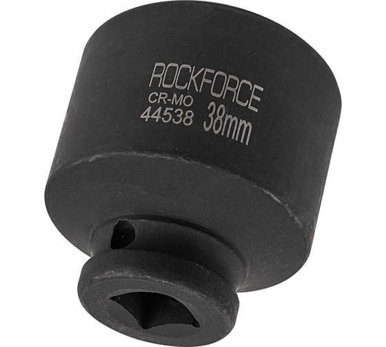 Головка торцевая 6-гранная ударная 38 мм, 1/2", L=50 мм ROCKFORCE RF-44538(28343)