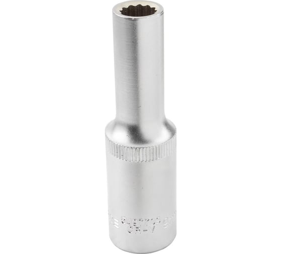 Головка торцевая 12-гранная глубокая 9 мм, 1/2", L=75 мм ROCKFORCE RF-5497709(11584)